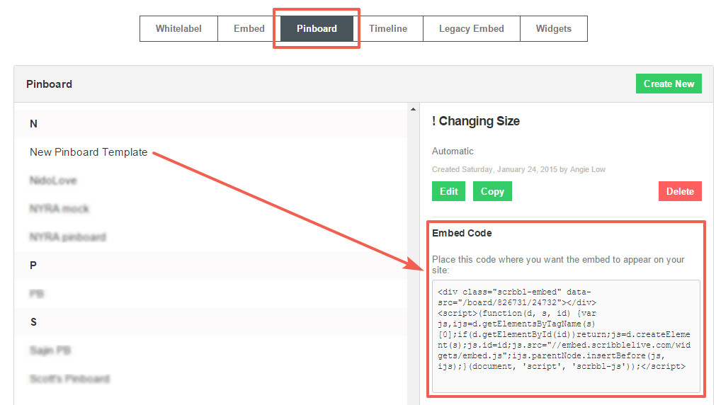 Locate the Embed Code for Your Stream